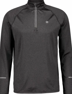 Sale RONHILL run half zip, langermet treningstrøye, herre Black Melange