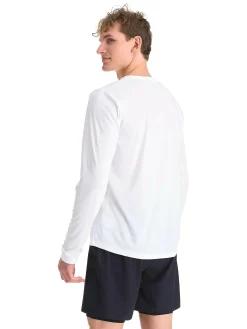New RONHILL run long sleeved tee m White