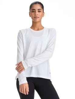 Sale RONHILL run long sleeved tee w White