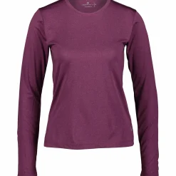 Best RONHILL run long sleeved tee w Plum Melange