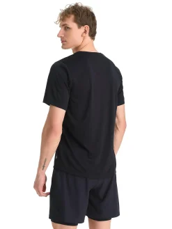 Online RONHILL run tee m Black