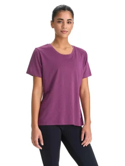 Hot RONHILL run tee w Plum Melange