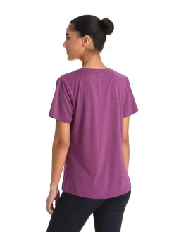 Hot RONHILL run tee w Plum Melange