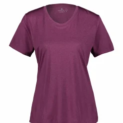 Hot RONHILL run tee w Plum Melange