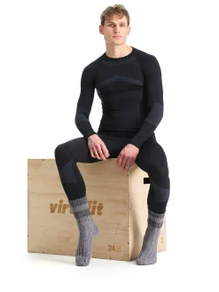 CROSS SPORTSWEAR seamless set, undertøysett, herre Black/Grey