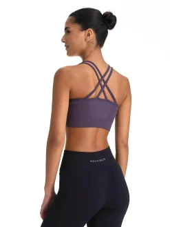 Clearance RÖHNISCH seamless sports bra w Dk Grey Plum