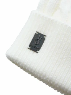 SEGER seg knitted cable beanie sr Off White