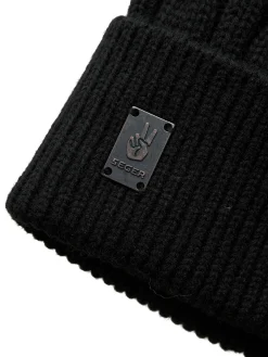 Hot SEGER seg knitted cable beanie sr Black