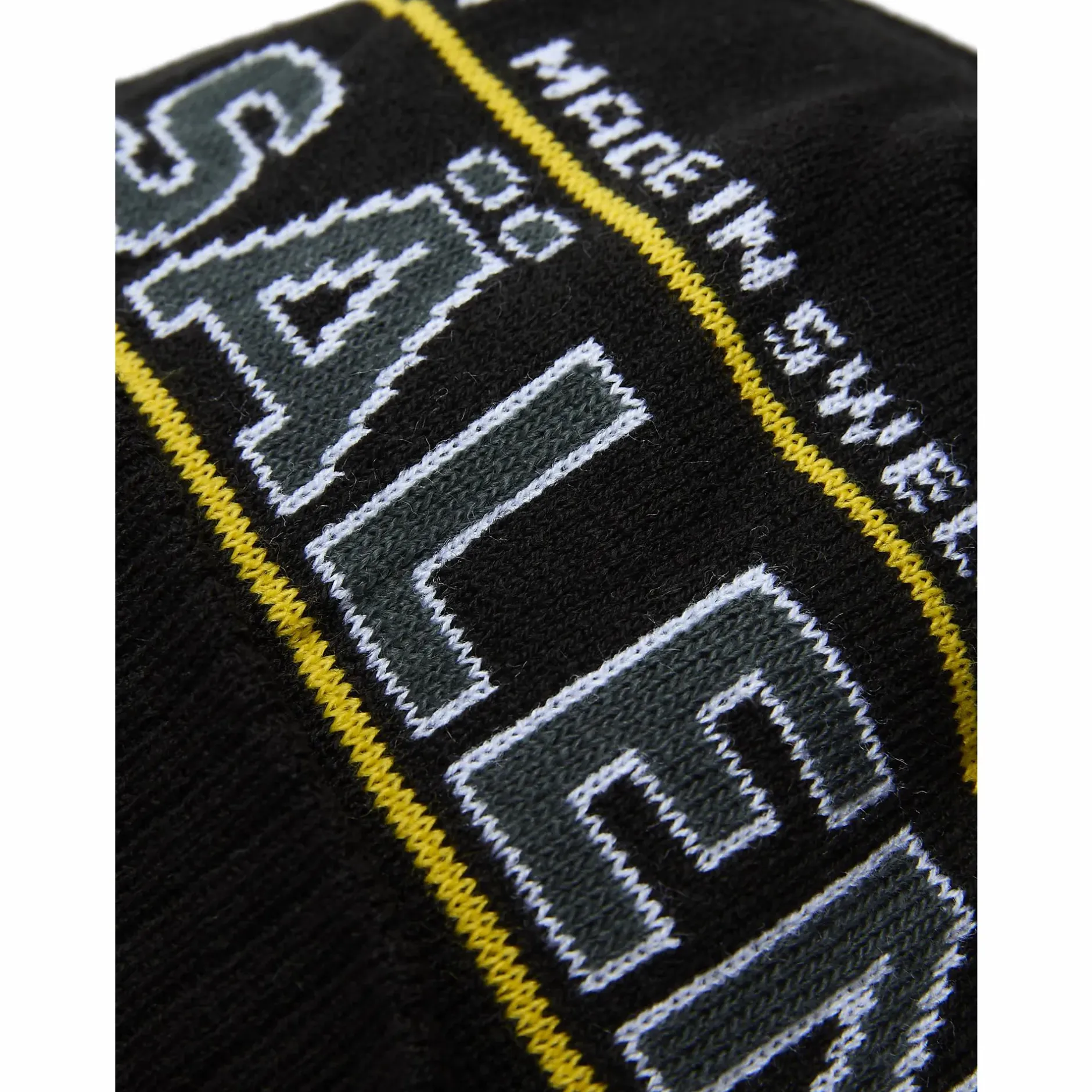 SEGER seg pom beanie sälen Black / Yellow