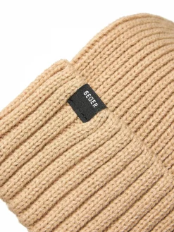 Discount SEGER seg ribbed beanie w Sand