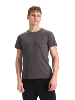 Online TAKEOFF slub pocket tee m Granite Gray