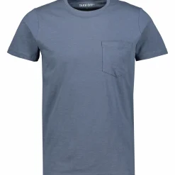 Discount TAKEOFF slub pocket tee m Denim Blue