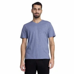 Outlet TAKEOFF so basic v-neck t Blue Melange