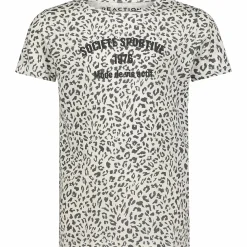 REACTION so print tee g jr Star White Aop