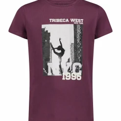 Sale REACTION so print tee g jr Prune Purple