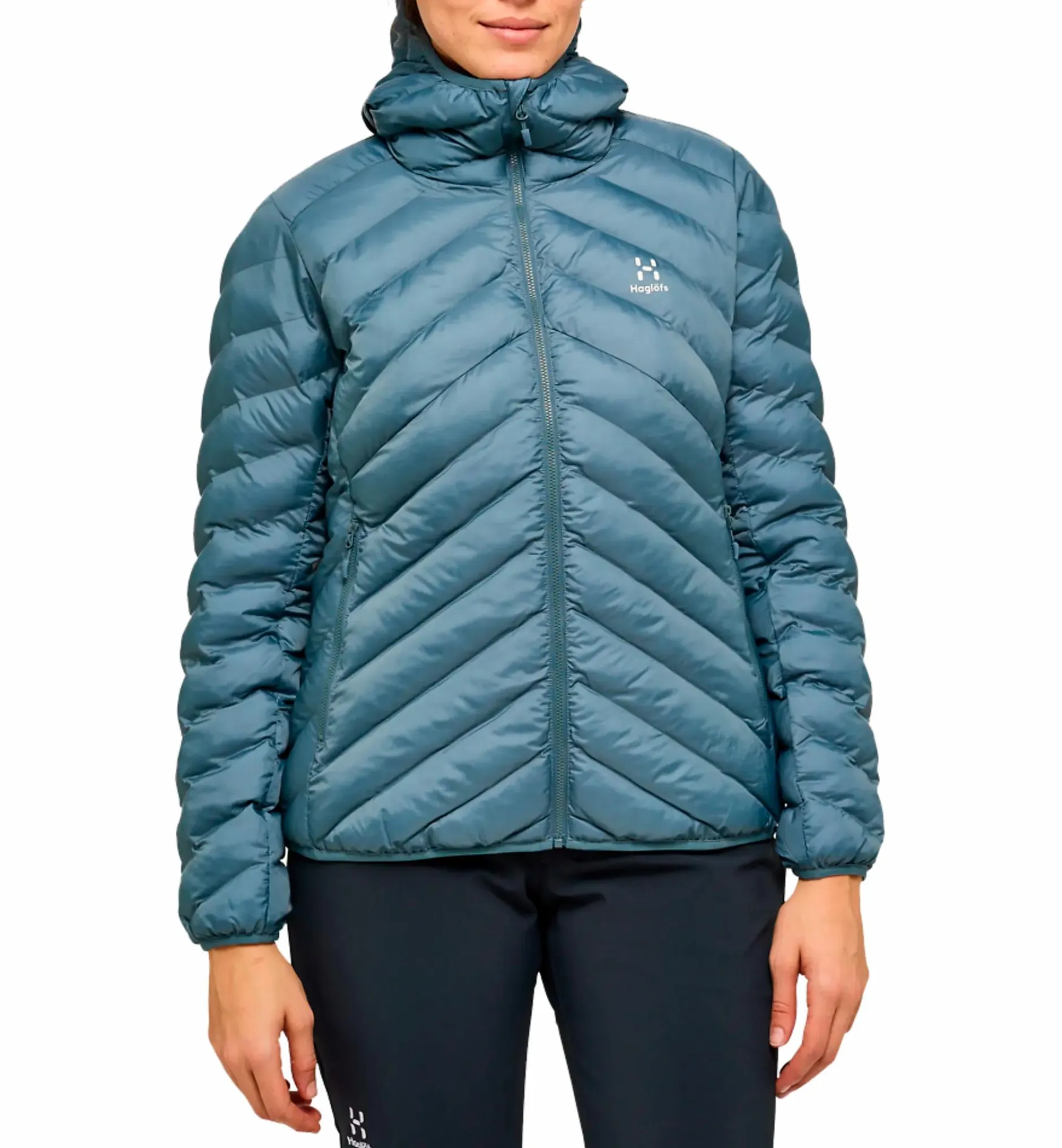 Sale HAGLÖFS särna mimic hood women STEEL BLUE