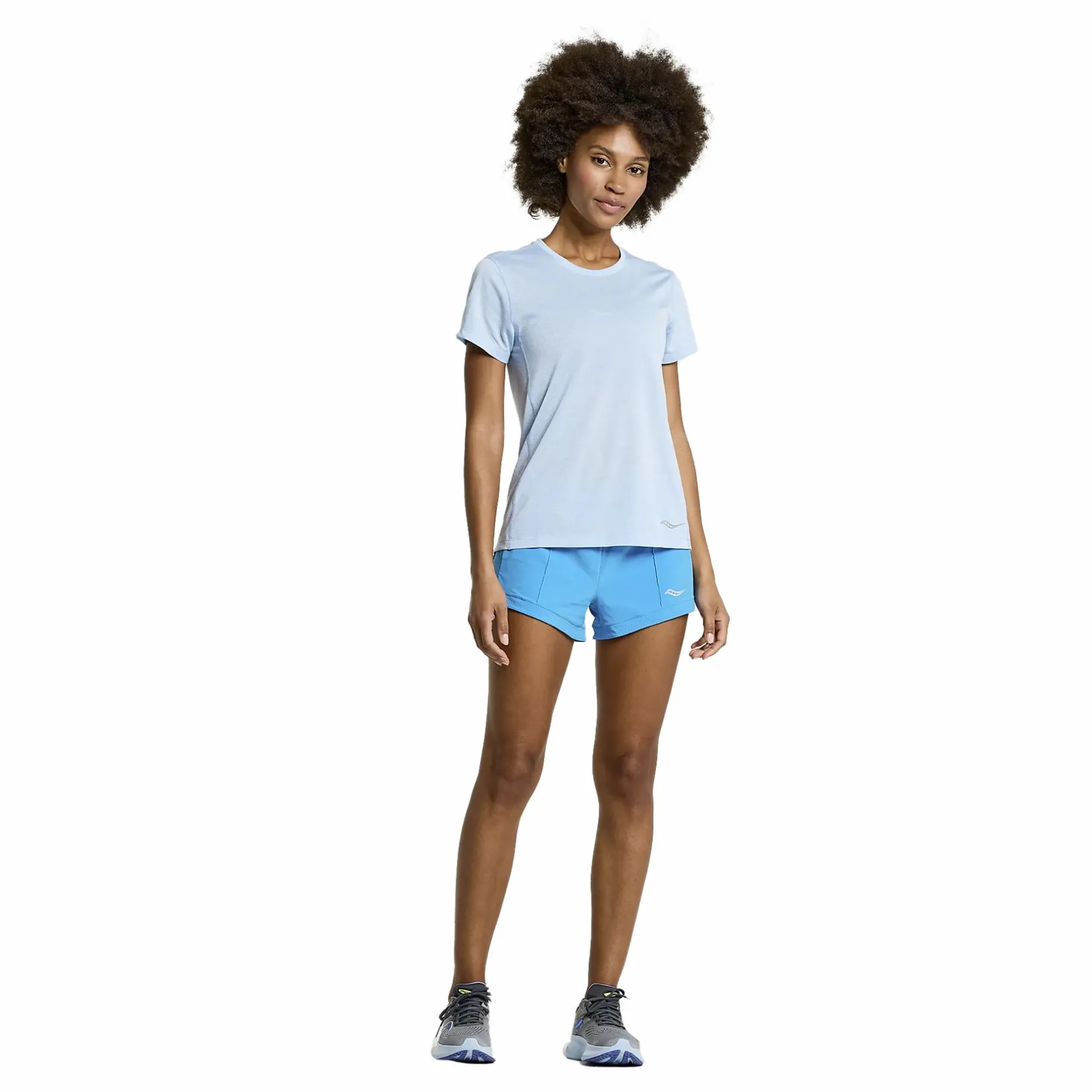 Hot SAUCONY stopwatch short sleeve Ether Heather