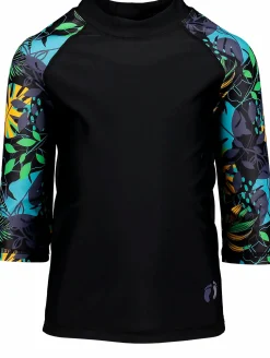 HANGTEN swim tee jr Tropical Black