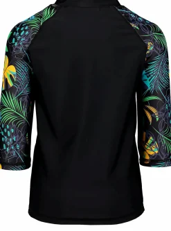HANGTEN swim tee jr Tropical Black