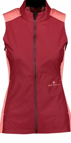 Discount RONHILL tech hyperchill vest w Cabernet