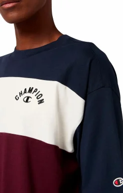 Hot CHAMPION t-shape icons tee m Blue