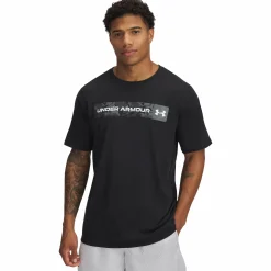 Best UNDER ARMOUR ua camo chest stripe ss-blk m Black