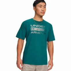 Discount UNDER ARMOUR ua team issue wordmark ss RACK GREEN