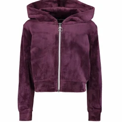 Discount REACTION velour full zip jr Prune Purple