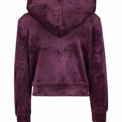 Discount REACTION velour full zip jr Prune Purple