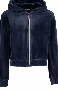REACTION velour full zip jr Mood Indigo