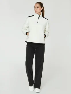 SAIL RACING w gale pile half zip STORM WHITE