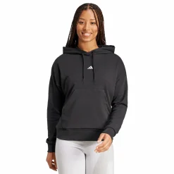 Clearance ADIDAS w small logo ft hoodie BLACK/WHITE