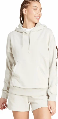 ADIDAS w small logo ft hoodie WONALU/WHITE