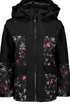 Clearance SKI INDUSTRIES winter jacket jr Black Flower