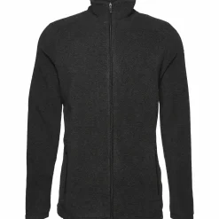 CROSS SPORTSWEAR zip fleece jacket m Dark Grey Melange